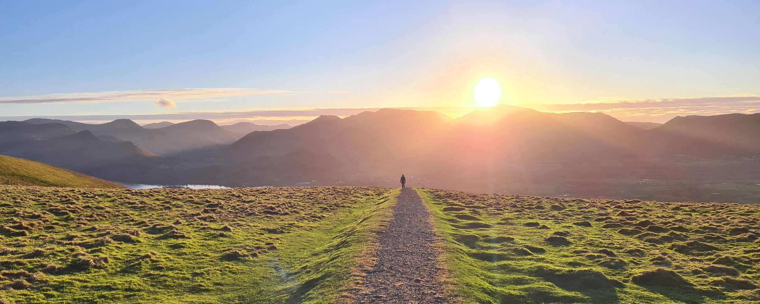Sustainable Health Benefits - sunset on Latrigg near Keswick. Photo ©  Stuart Brown